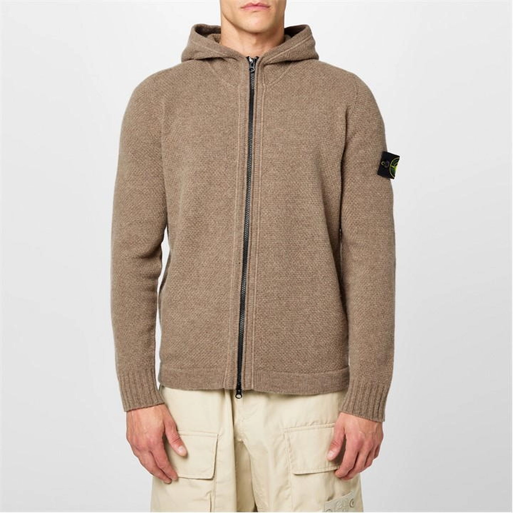 Stone Island Stone Badge Knit Sn44 - Brown